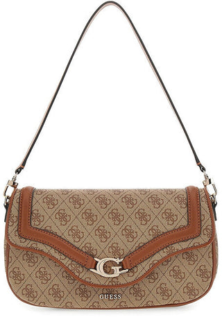 Guess Borsa A Mano Beige Marrone — Borsa a mano