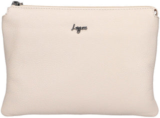 Lagen Schultertasche aus Leder für Damen 213 weiß 