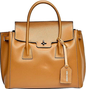 Luisa Vannini Borsa A Mano In Pelle 479 Cognac — Borsa A Mano