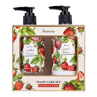 Accentra Essential Botanics Strawberry & Vanilla Hand Care Set regalo