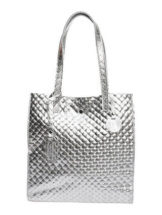 Anna luchini Women's leather Hobo handbag AL8161 Argento
