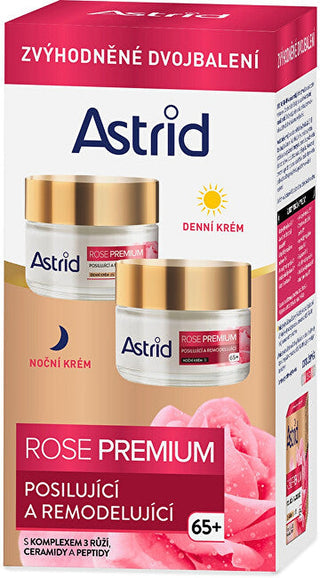 Astrid 65+ Rose Premium Duopack skin care Set regalo