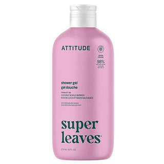 Attitude Super Leaves Gel douche Noix de coco et Baies 473 ml