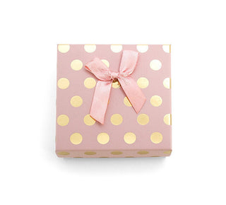 Beneto Exclusive scatola regalo rosa a pois oro KP7-9