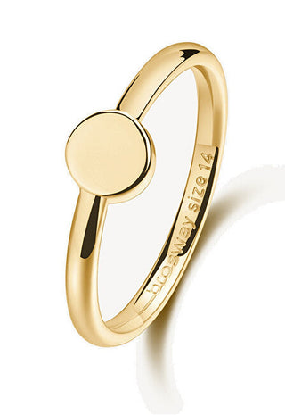 Brosway Minimalist gold-plated Anello Essential BNL124 - Circuit: 56 mm