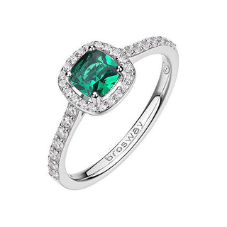 Brosway Elegant silver Anello Fancy Life Green FLG143 - Circuit: 54 mm