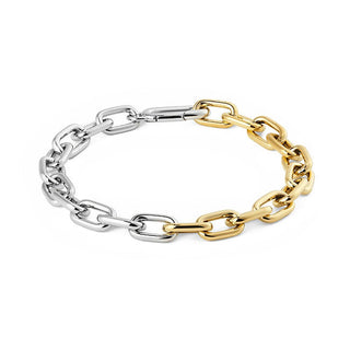דניאל וולינגטון צמיד נשים דו-צבעי Contrast Link DW004019 - אורך: 18.5 ס"מ
