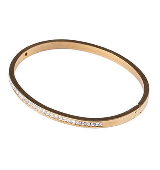 Emily westwood Bracelet en acier doré massif avec cristaux Kaelisse EWB250385G