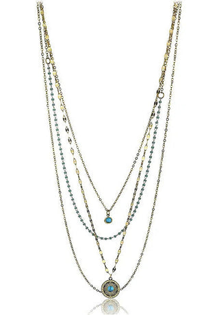 Emily westwood Alicia Multilayer Gold Plated Beaded Collana EWN24007G