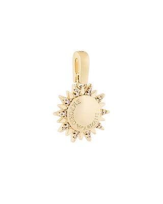 Emporio armani Gold-plated sun Ciondolo con zirconi Charm EGS3359710