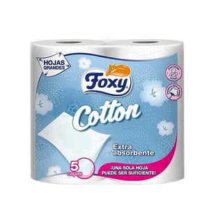 Foxy Cotton Hârtie Igienică 5 Straturi 4 Role