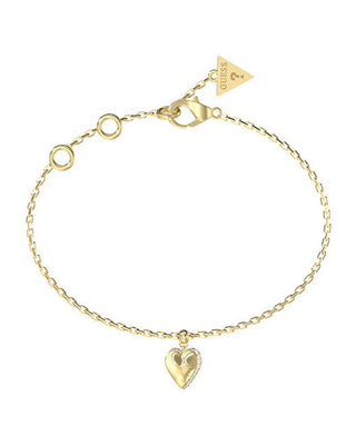 Guess Gold-plated Bracciale Heart By Your Side JUBB06082JWYG - Length: 18.4cm