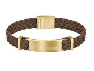 Hugo boss Fashion men´s suede Bracciale Dylan 1580607 - Length: 19 cm