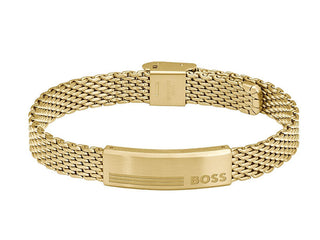Hugo boss Stylish gold-plated Bracciale Mesh 1580610
