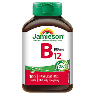 Jamieson Vitamina B12 Metilcobalamin 100 μg 100 tablete