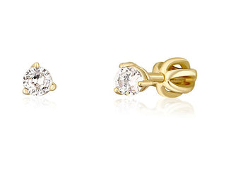 Jvd Charming gold-plated stud Orecchini with zircons SVLE1501XH2GO - Diameter: 0.3 cm