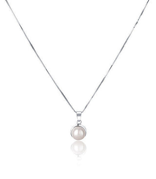 Collana suave de perlas de lujo Jwl con perla blanca real JL0676 (cadena, colgante)