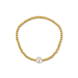 Jwl luxury pearls Bracelet en perles plaqué or avec vraie perle d'eau douce JL0714