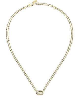 Collar de mujer Doble Baño de Oro con Cristales KLAYC12