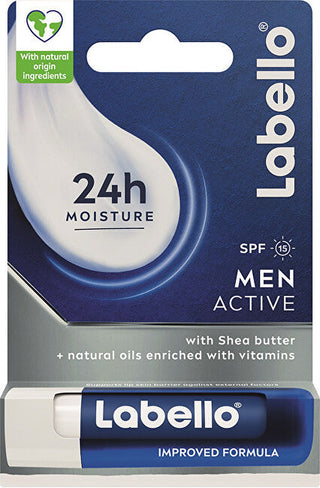 Bálsamo labial para hombre SPF 15 Men Active Lip Balm 4.8 g