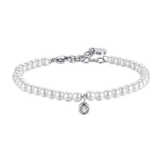 Luca barra Pearl Bracciale with clear crystal BK2514
