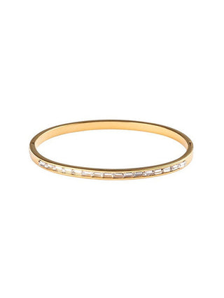 Marc malone Luksusowy sztywny bransoletka z kryształami MCB250230G