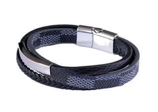 Marc malone Triple leather Armband für Herren MCGB5038S