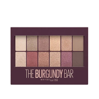 Maybelline The Burgundy Bar Paleta očních stínů 04 Burgundy