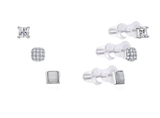 Moiss Set of elegant silver Orecchini E0004874 (3 pairs of Orecchini)