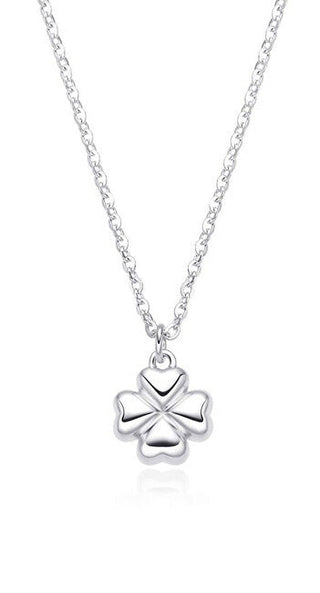 Moiss da donna silver Collana Four-leaf clover per luck N0001089