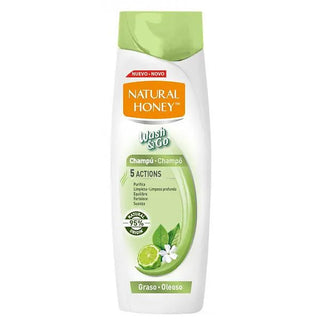 Natural Honey Wash y Go شامبو دهني 400مل