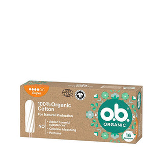 O.b. Organic Super tampony - Wariant: 16 szt.