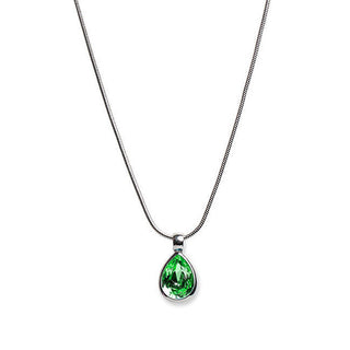 Oliver weber Decent Collana with green Swarovski crystal 11022 214