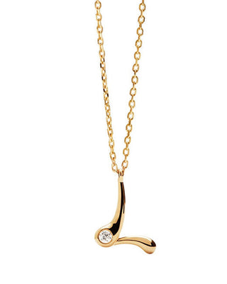 Pdpaola Gold-plated Collana letter "L" Initial CO01-B85-U (chain, Ciondolo)