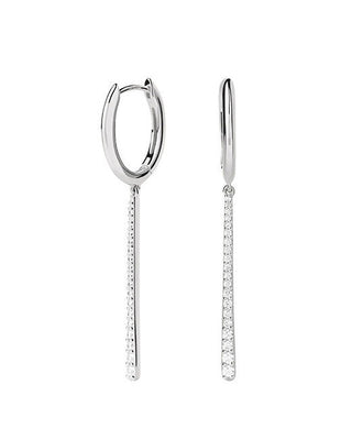 Pdpaola Olga Hoops Essentials Silver Drop Orecchini AR02-C88-U