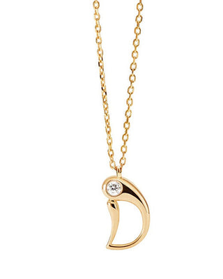 Pdpaola Gold-plated Collana letter "D" Initial CO01-B77-U (chain, Ciondolo)