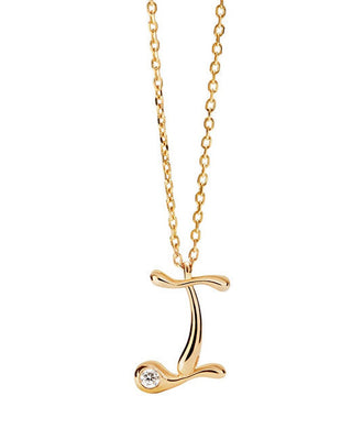 Pdpaola Gold-plated Collana letter "I" Initial CO01-B82-U (chain, Ciondolo)