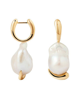 Pdpaola Luxury Orecchini with baroque pearl La Perla Marea ARB1-G53-U