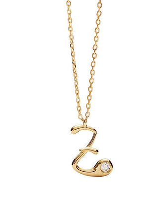 Pdpaola Gold-plated Collana letter "Z" Initial CO01-B99-U (chain, Ciondolo)