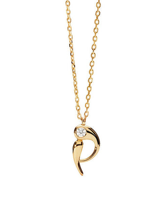 Pdpaola Gold-plated Collana letter "P" Initial CO01-B89-U (chain, Ciondolo)