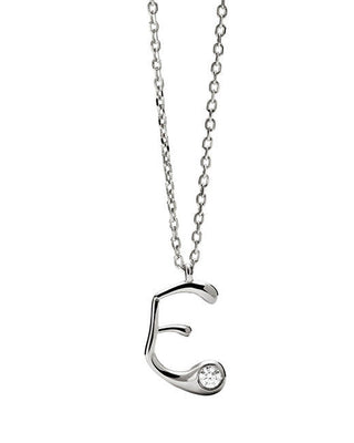 Pdpaola Silver Collana letter "E" Initial CO02-B78-U (chain, Ciondolo)