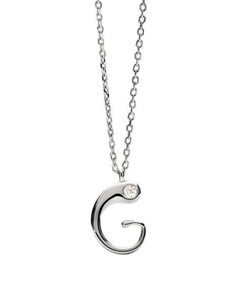 Pdpaola Silver Collana letter "G" Initial CO02-B80-U (chain, Ciondolo)