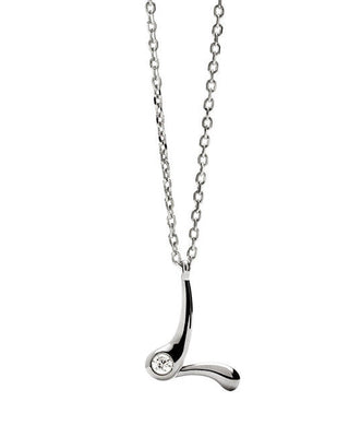 Pdpaola Silver Collana letter "L" Initial CO02-B85-U (chain, Ciondolo)