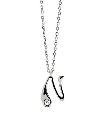 Pdpaola Silver Collana letter "N" Initial CO02-B87-U (chain, Ciondolo)