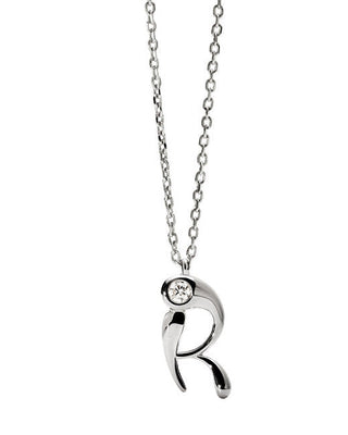 Pdpaola Silver Collana letter "R" Initial CO02-B91-U (chain, Ciondolo)