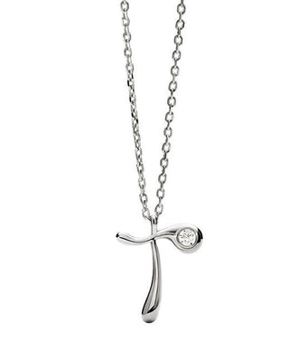 Pdpaola Silver Collana letter "T" Initial CO02-B93-U (chain, Ciondolo)