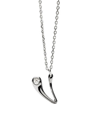 Pdpaola Silver Collana letter "V" Initial CO02-B95-U (chain, Ciondolo)