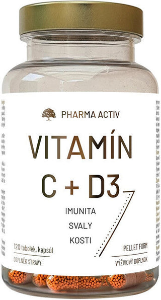 Pharma activ Vitamin C + D3 120 capsules