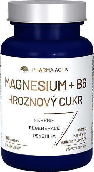 Pharma activ Magnesium + B6 grape sugar 100 lozenges