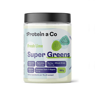 Protein a co Super Greens - Fresh lime 450 g